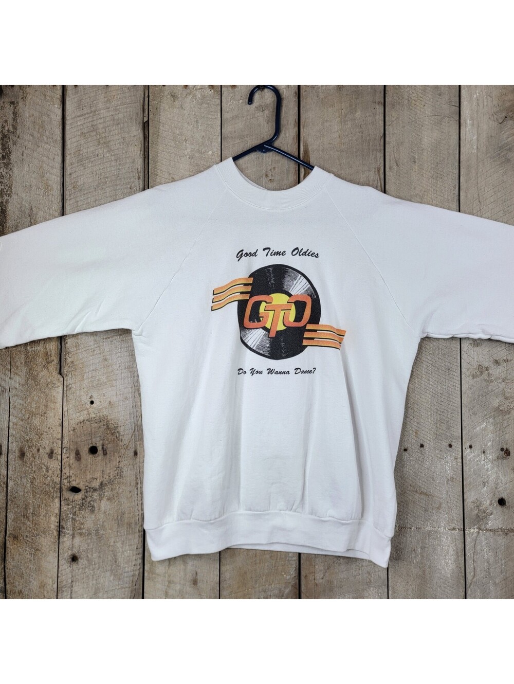 GTO Good Time Oldies Sweatshirt XL Fruit of the Loom 80s 90s Do You Wanna Dance?